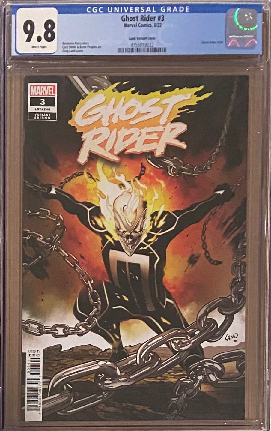 Ghost Rider #3 Land 1:25 Retailer Incentive Variant CGC 9.8