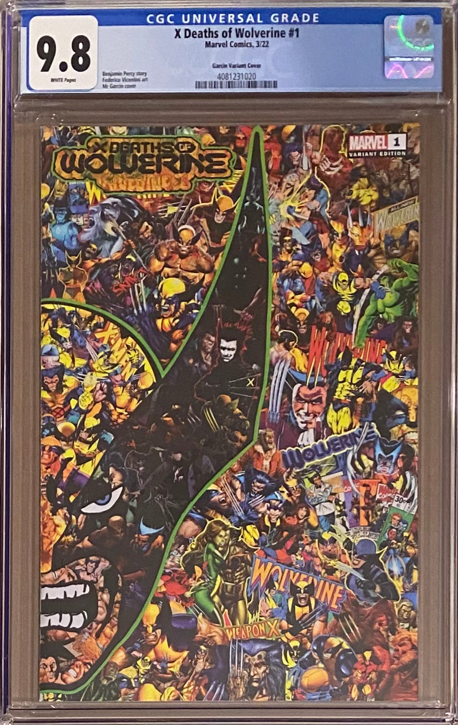 X Deaths of Wolverine #1 Garcin Variant CGC 9.8