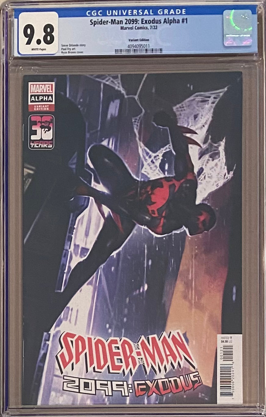 Spider-Man 2099: Exodus - Alpha #1 Brown Variant CGC 9.8