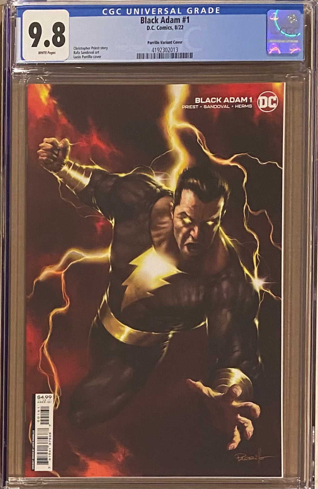 Black Adam #1 Parrillo Variant CGC 9.8