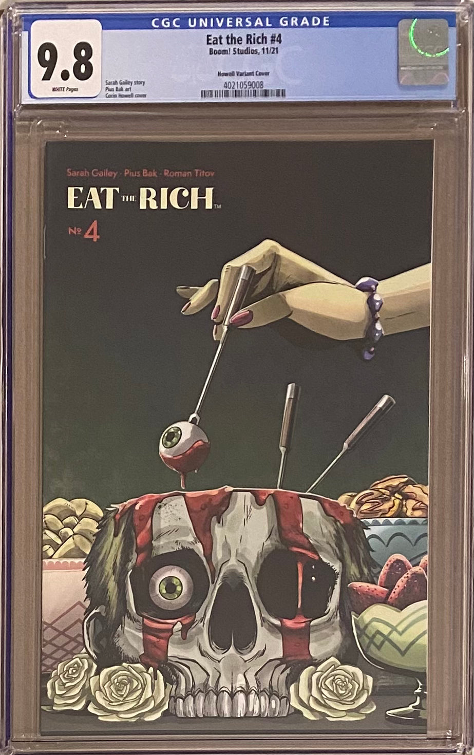 Eat the Rich #4 Howell 1:25 Retailer Incentive Variant CGC 9.8