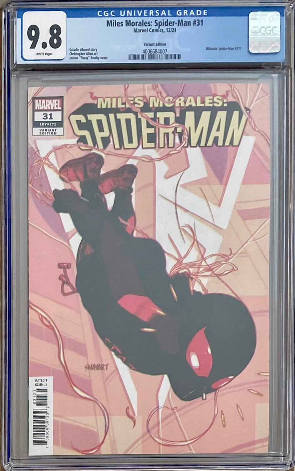 Miles Morales: Spider-Man #31 Sway 1:25 Retailer Incentive CGC 9.8