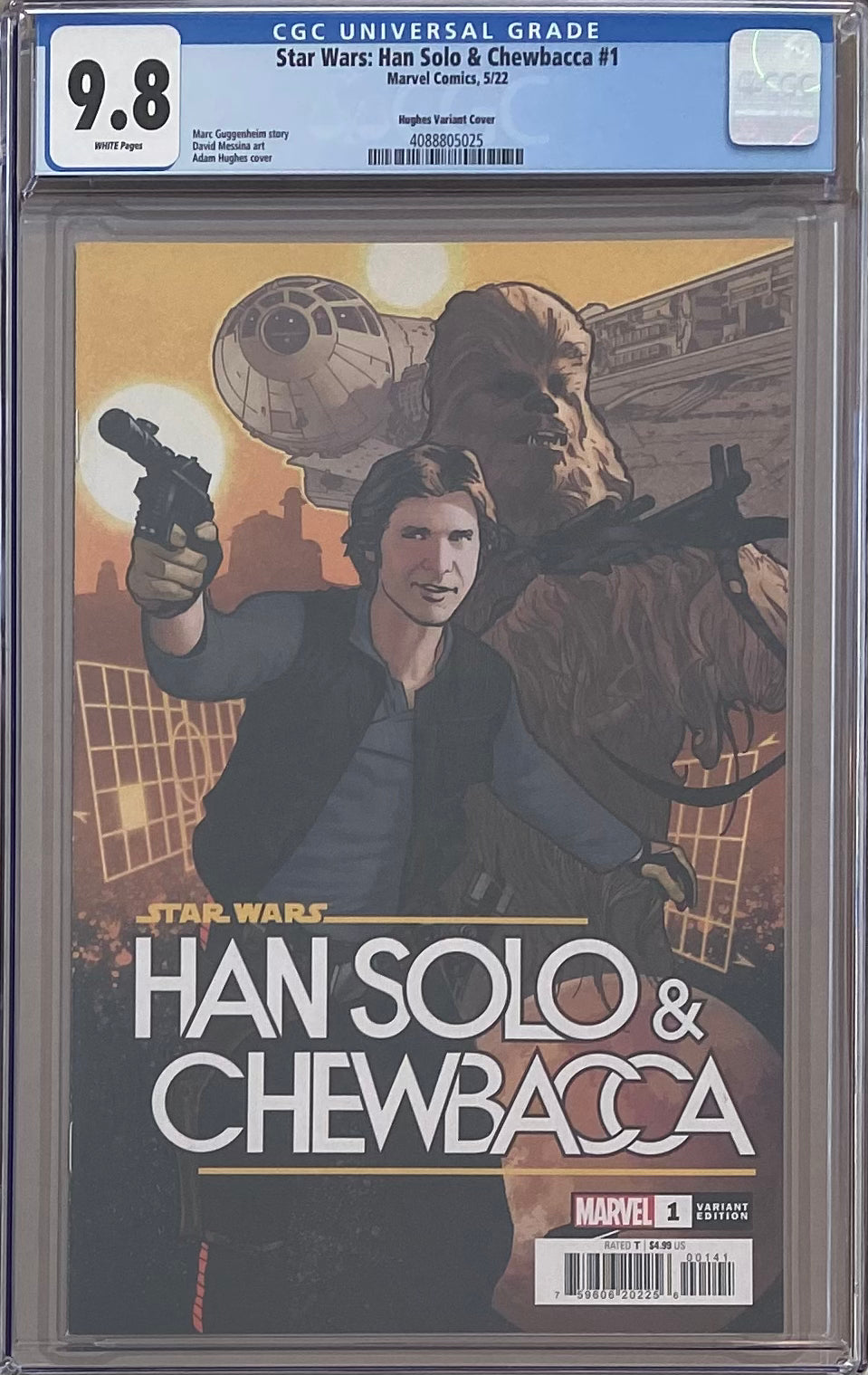 Star Wars: Han Solo & Chewbacca #1 Hughes 1:50 Retailer Incentive Variant CGC 9.8