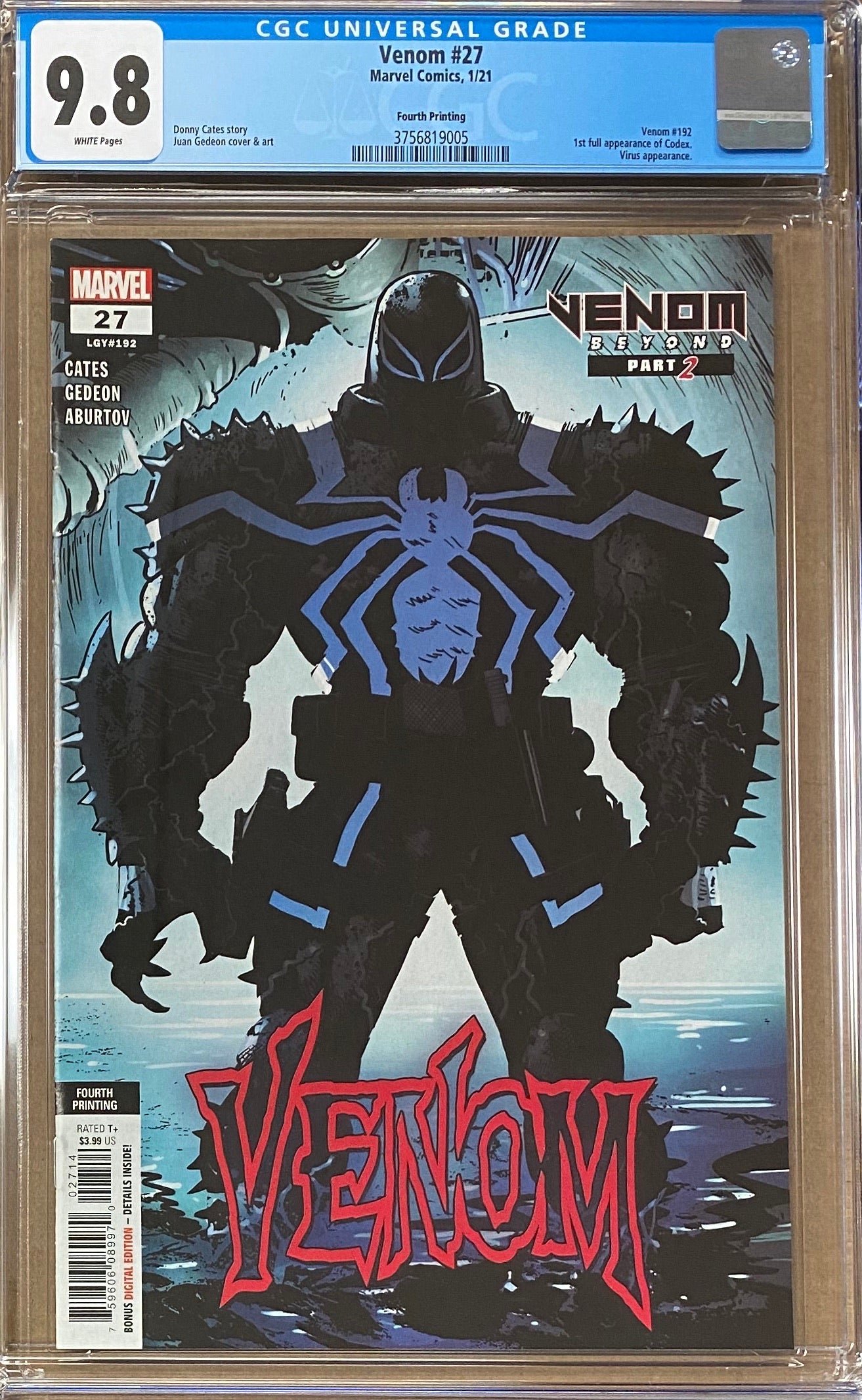 Venom #27 Fourth Printing CGC 9.8
