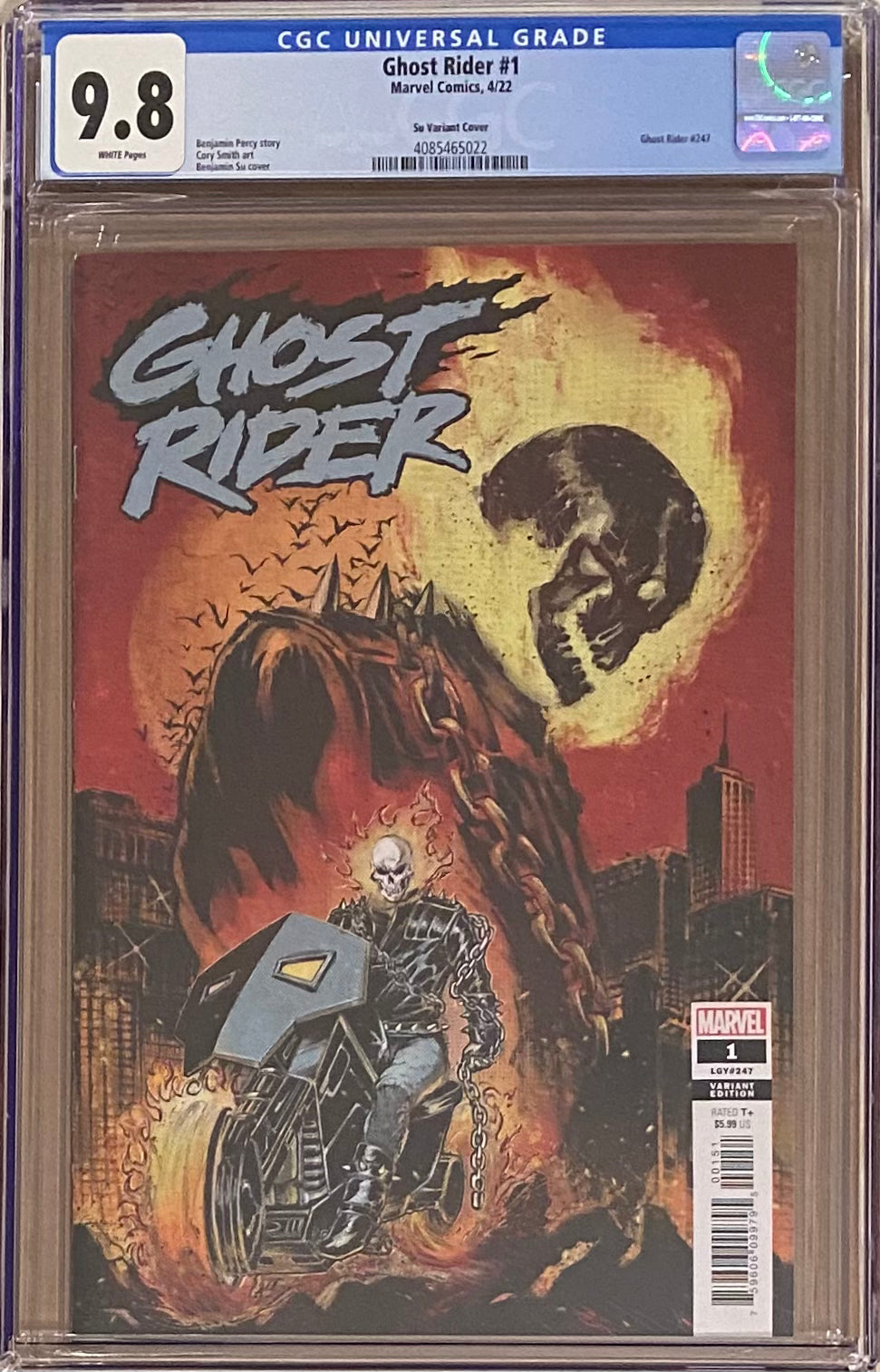 Ghost Rider #1 Su 1:25 Retailer Incentive Variant CGC 9.8