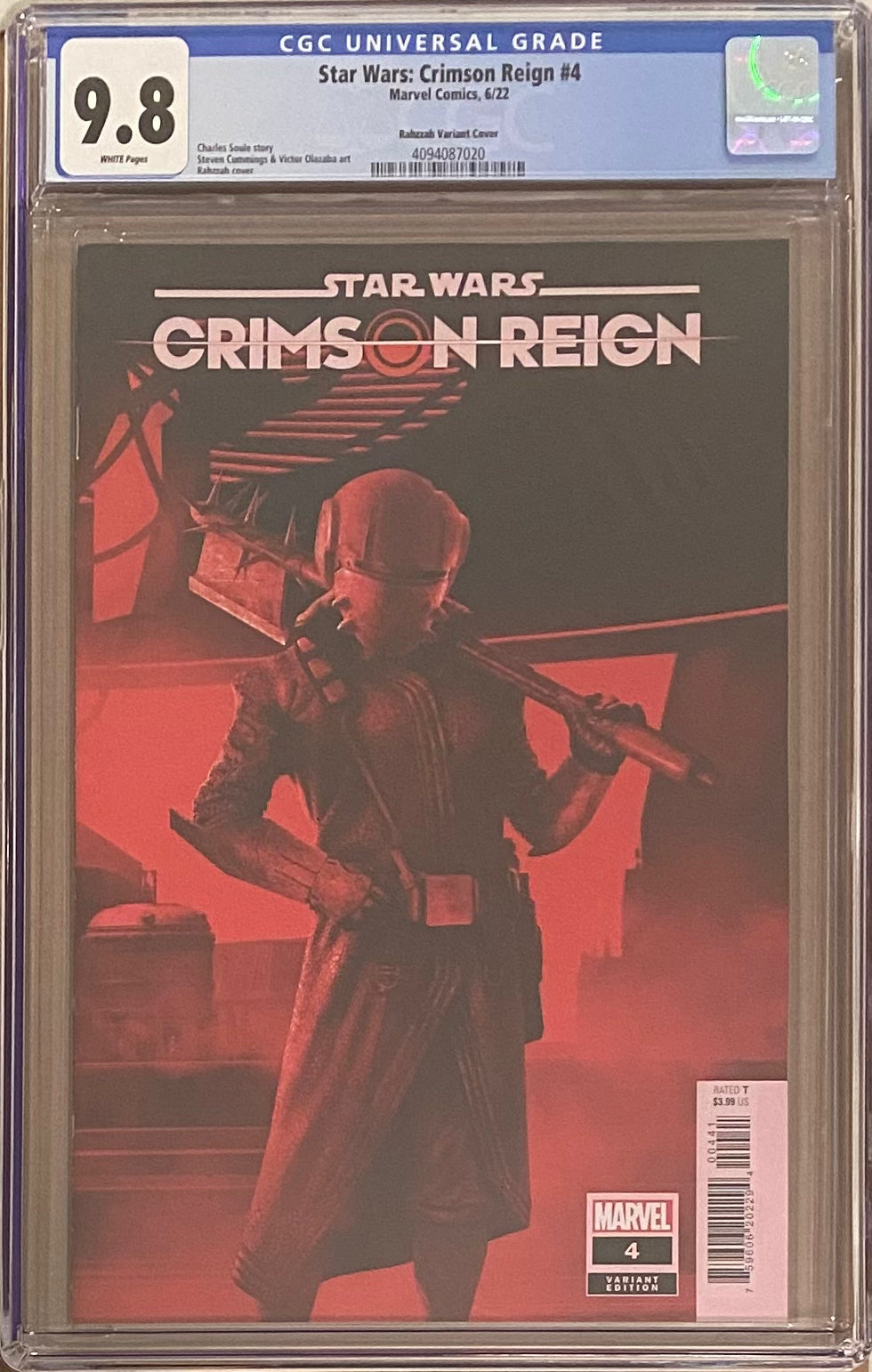 Star Wars: Crimson Reign #4 Rahzzah Variant CGC 9.8