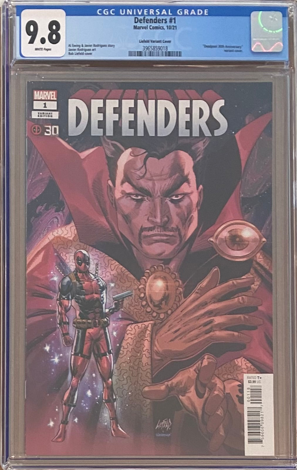 Defenders #1 Liefeld Deadpool 30th Anniversary Variant CGC 9.8