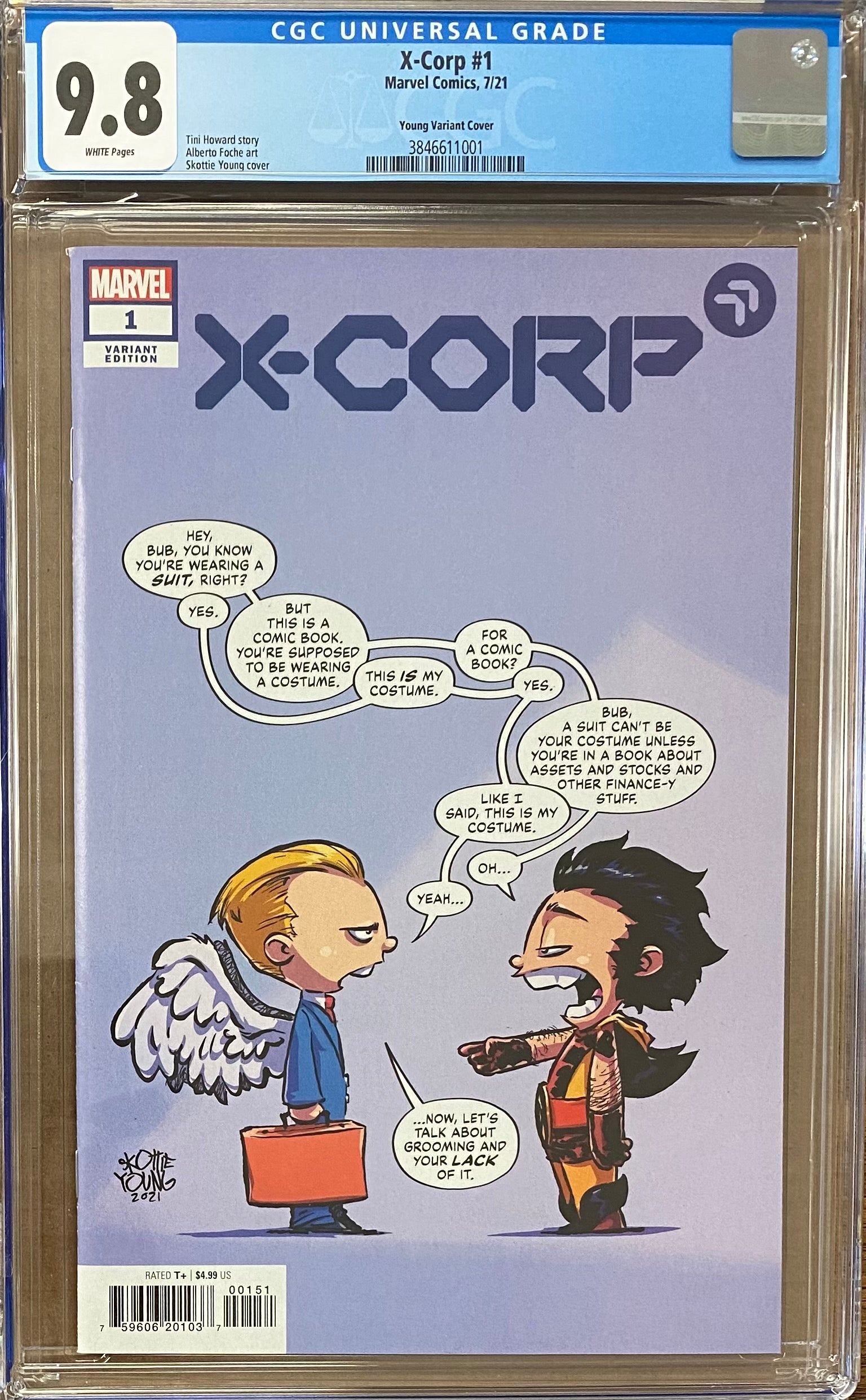 X-Corp #1 Young Variant CGC 9.8