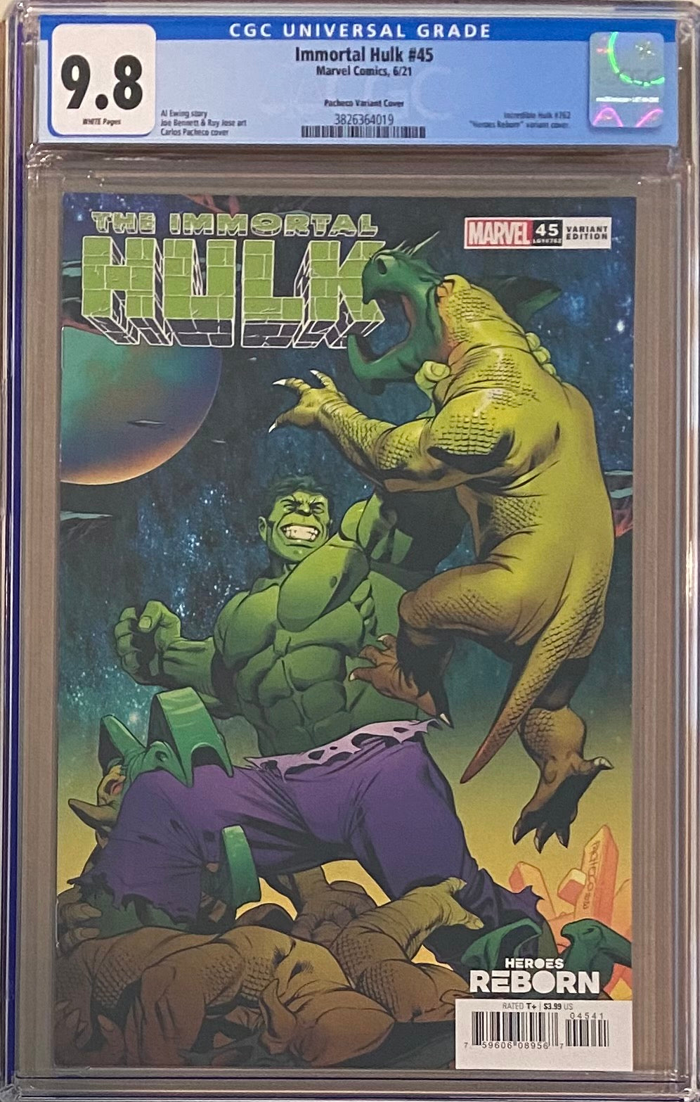 Immortal Hulk #45 "Heroes Reborn" Variant CGC 9.8