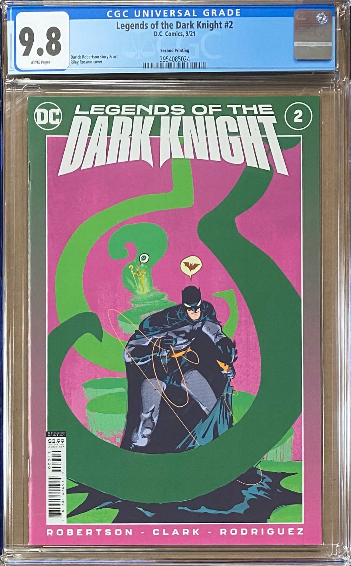 Legends of the Dark Knight #2 Second Printing CGC 9.8