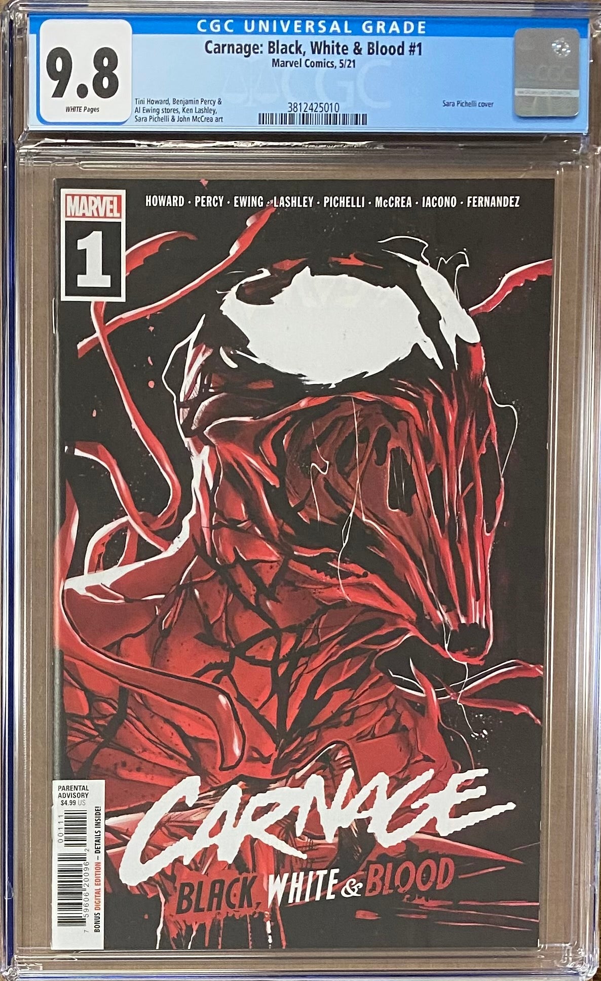 Carnage: Black, White, and Blood #1 CGC 9.8