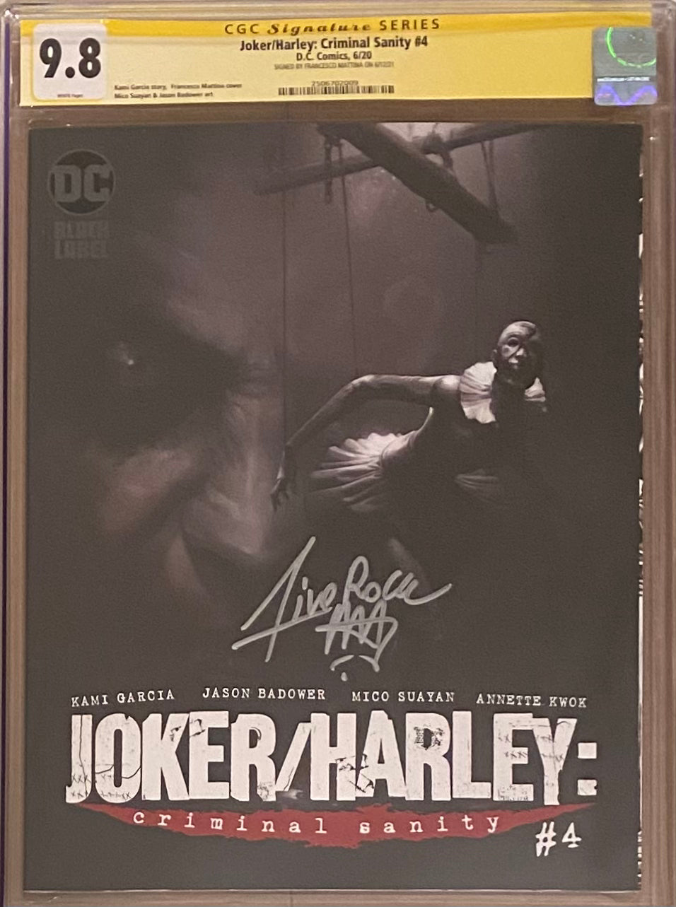 Joker/Harley: Criminal Sanity #4 Mattina Cover DC Black Label CGC 9.8 SS