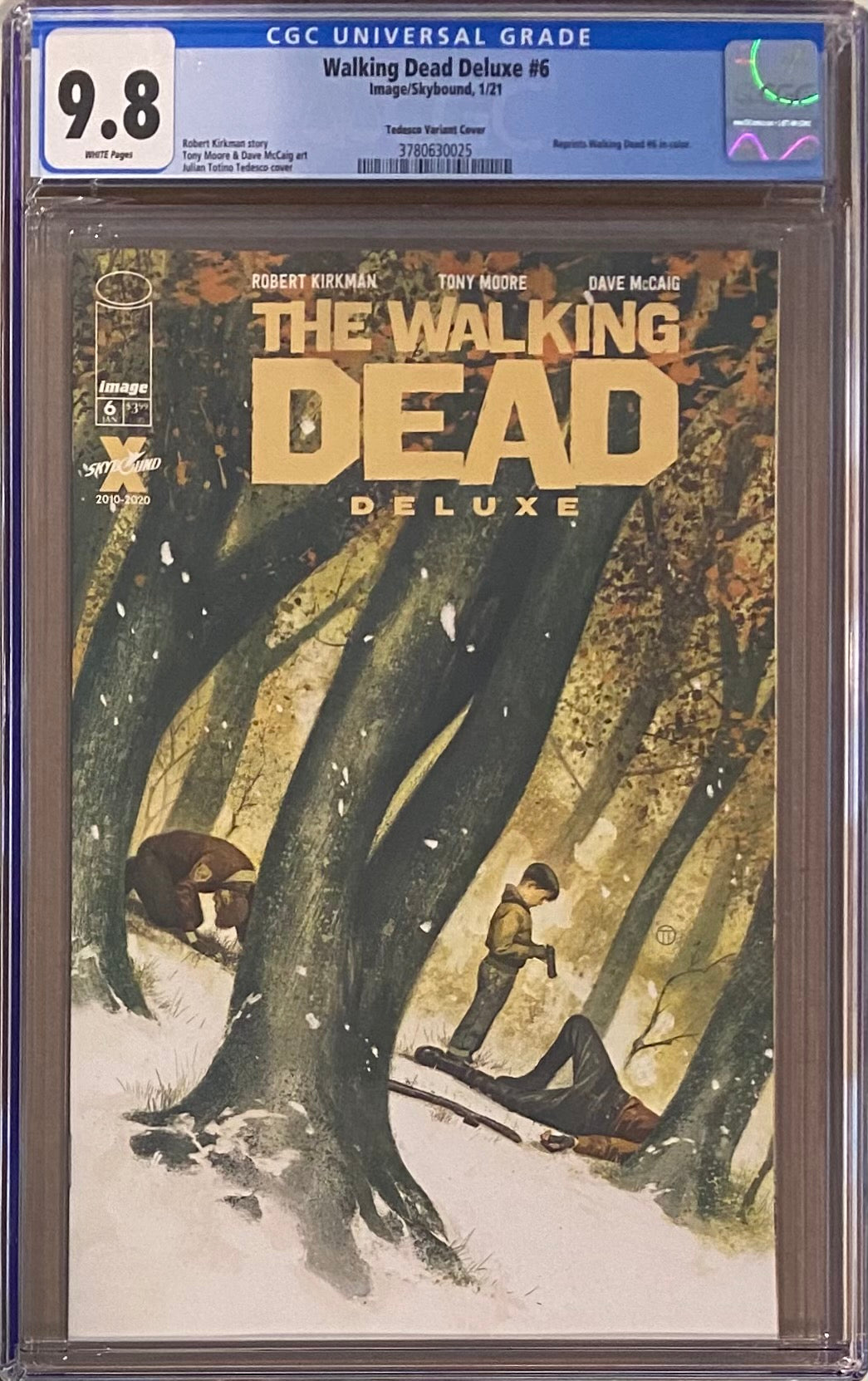 Walking Dead Deluxe #6 Tedesco Variant CGC 9.8