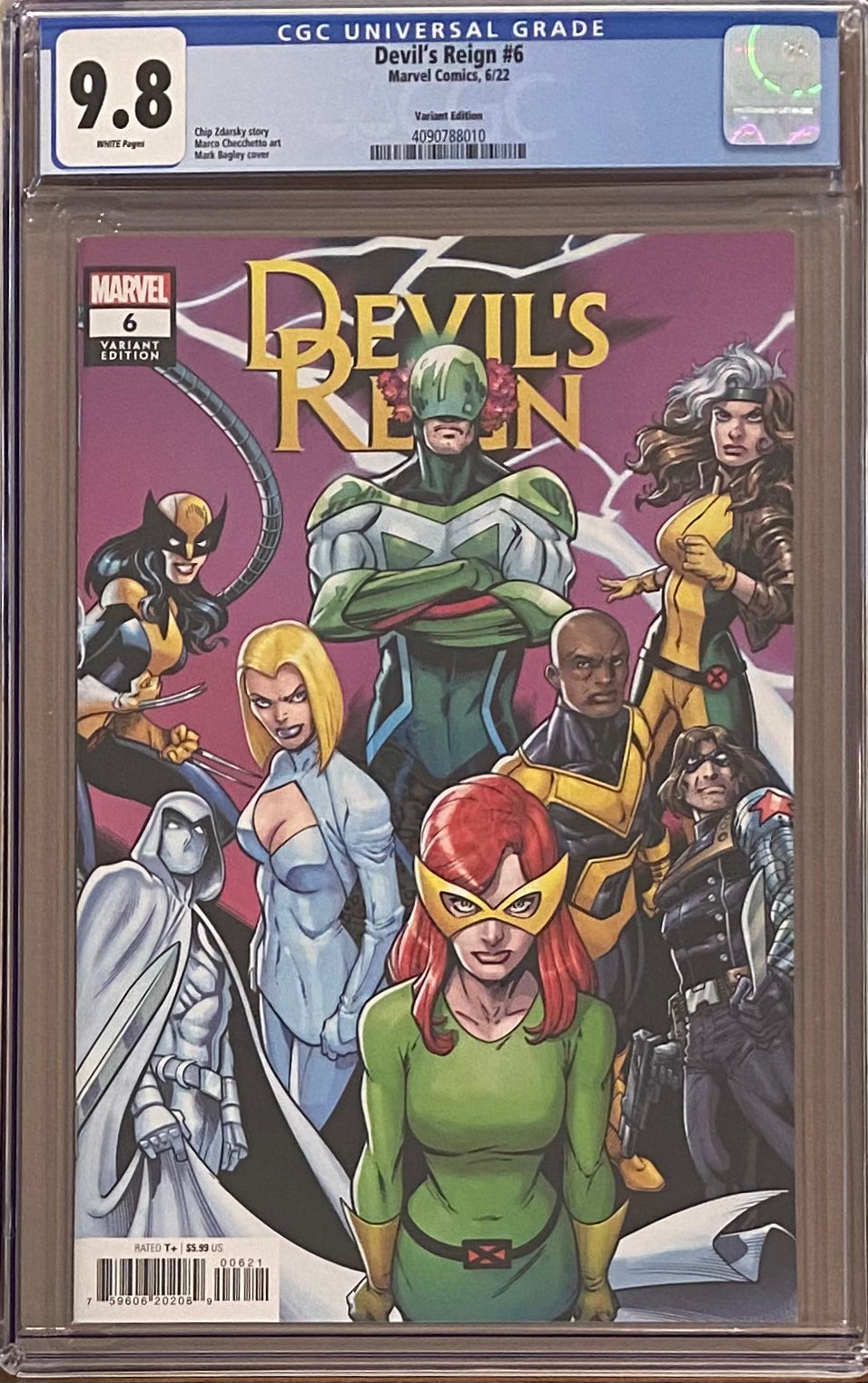 Devil's Reign #6 Bagley Variant CGC 9.8