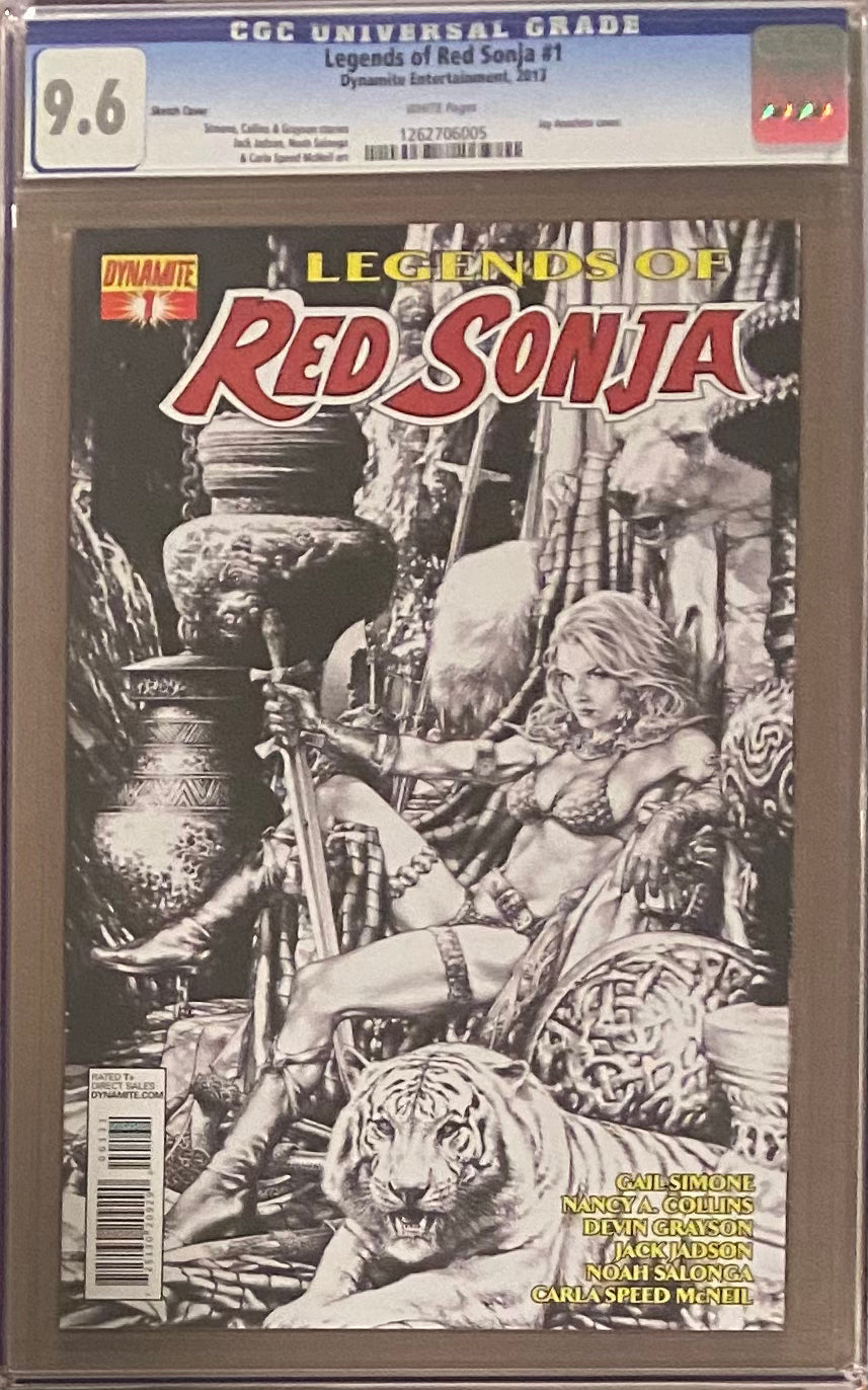 Legends of Red Sonja #1 Sketch Cover CGC 9.6