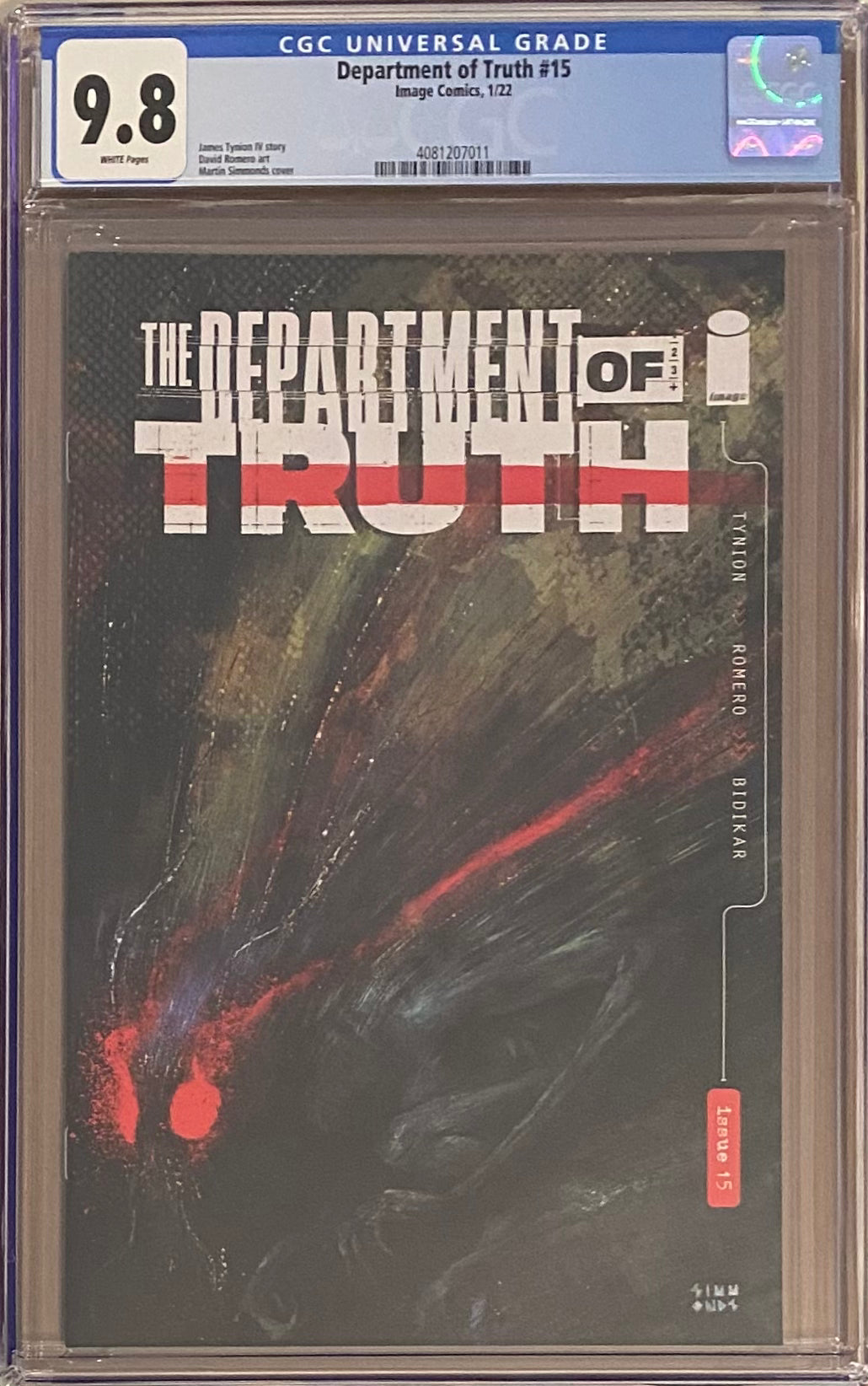 Department of Truth #15 CGC 9.8