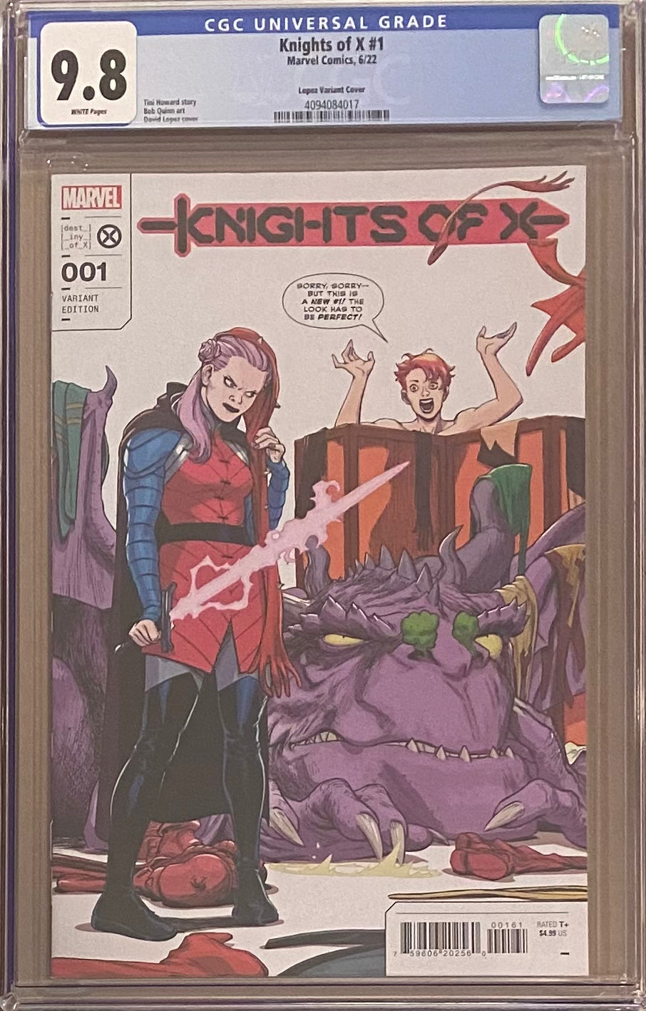 Knights of X #1 Lopez 1:50 Retailer Incentive Variant CGC 9.8