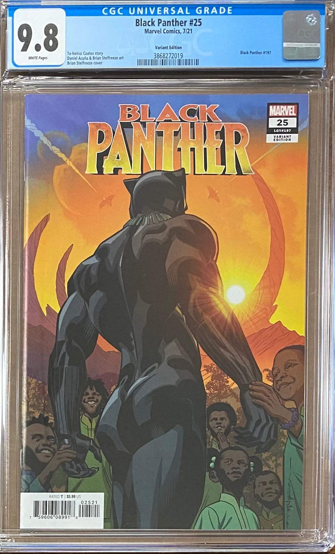 Black Panther #25 Stelfreeze Variant CGC 9.8