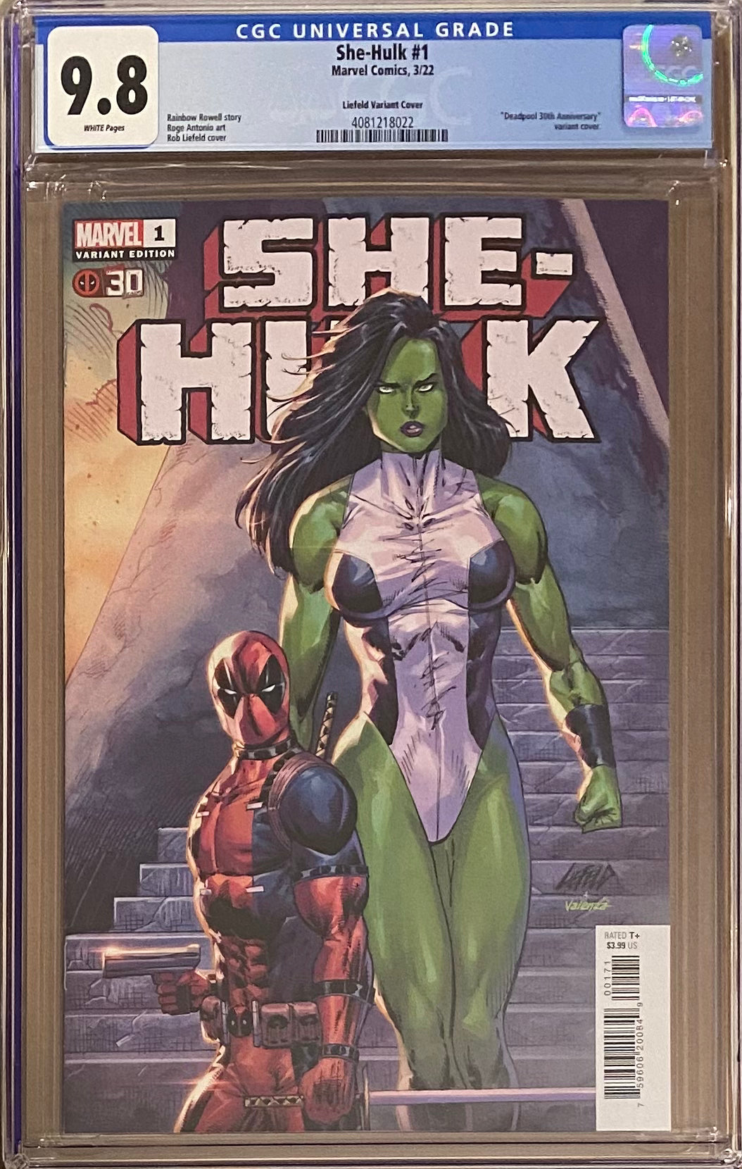 She-Hulk #1 Liefeld Deadpool 10th Anniversary Variant CGC 9.8