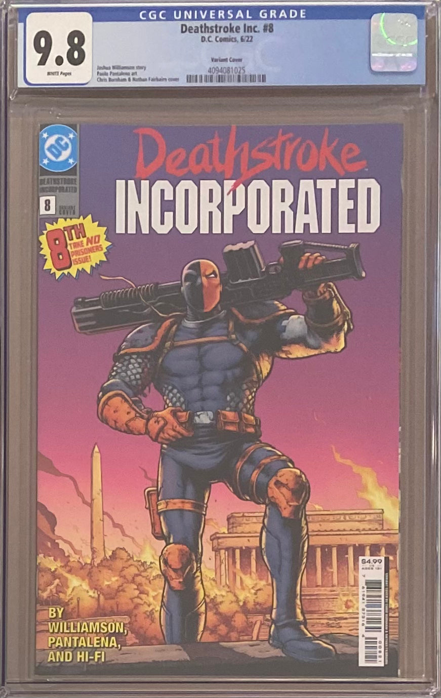 Deathstroke Inc. #8 Variant CGC 9.8