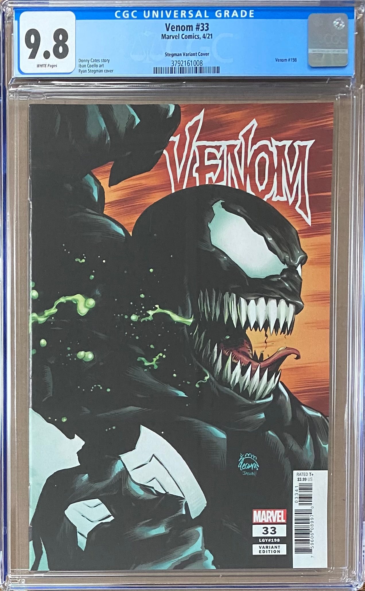 Venom #33 Stegman Variant CGC 9.8