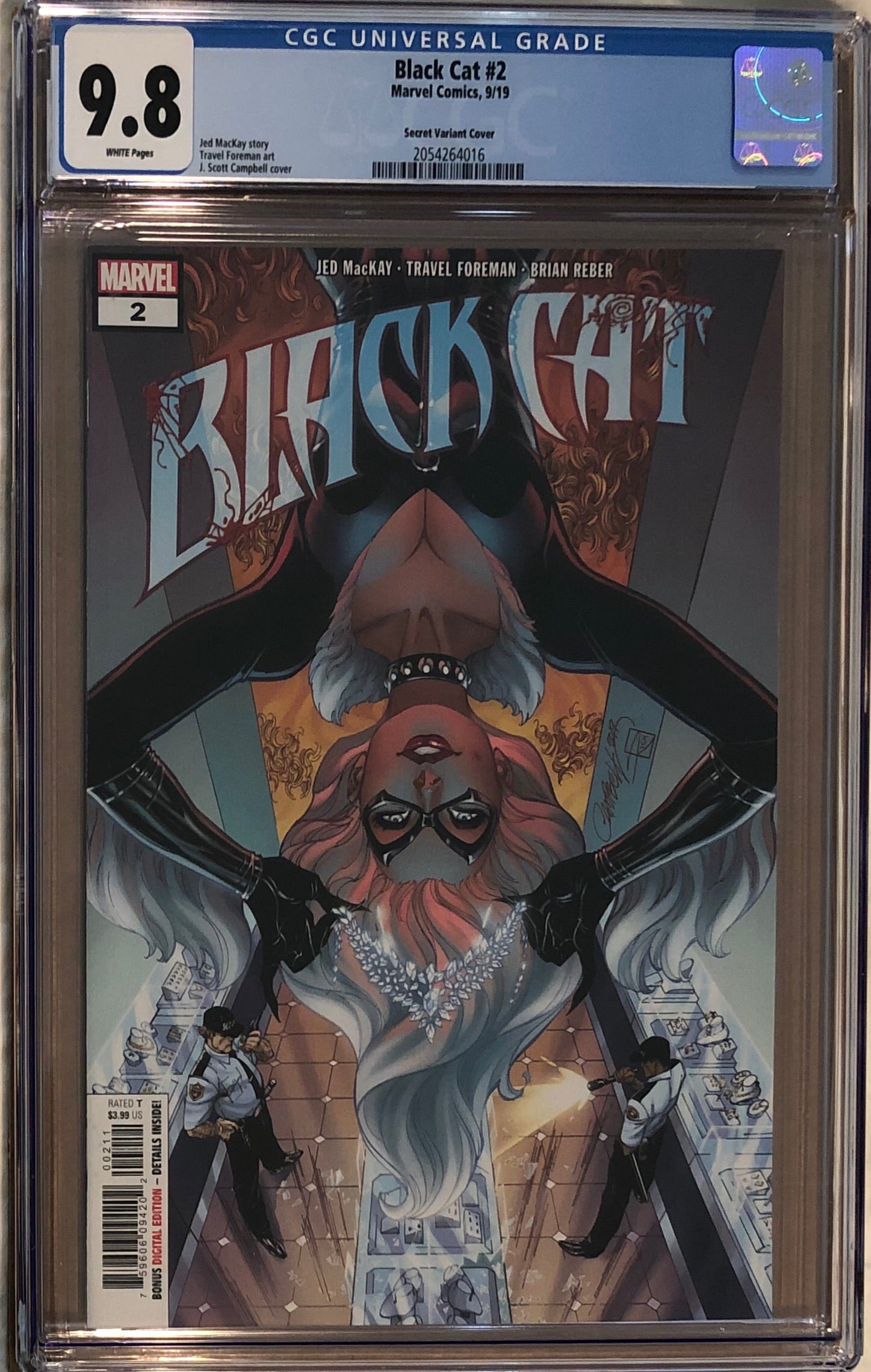 Black Cat #2 J. Scott Campbell Secret Carnage Blood Splatter Variant CGC 9.8