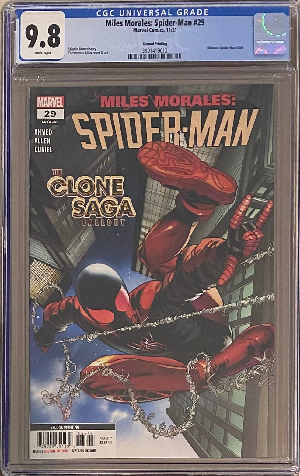 Miles Morales: Spider-Man #29 Second Printing CGC 9.8