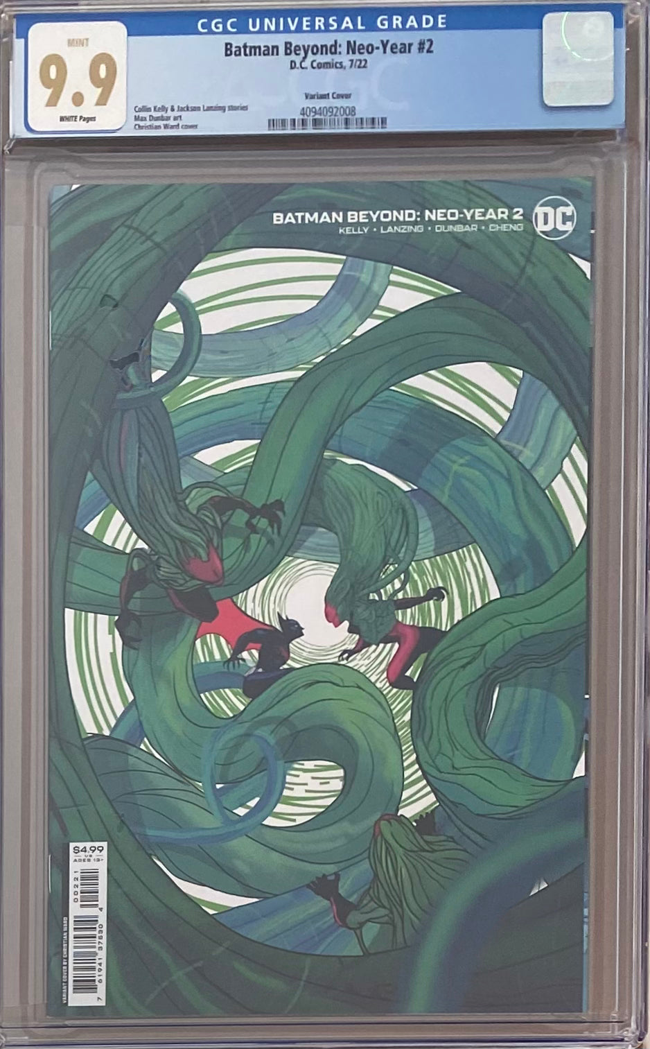 Batman Beyond: Neo-Year #2 Variant CGC 9.9 MINT