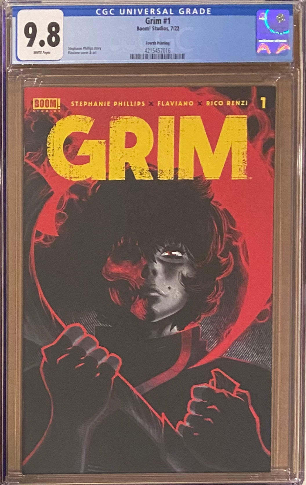Grim #1 Fourth Printing CGC 9.8