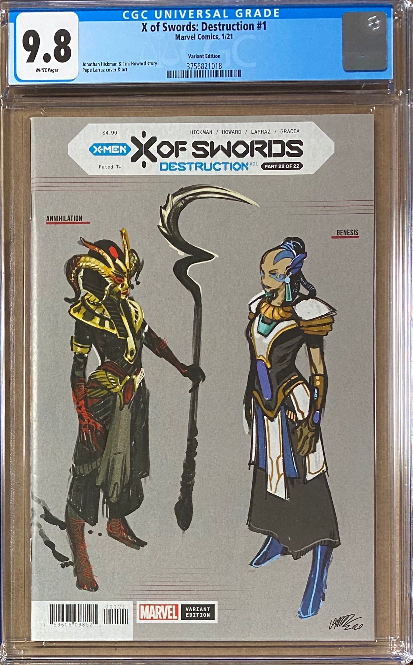 X of Swords: Destruction #1 Larraz Retailer Incentive "Design" Variant CGC 9.8