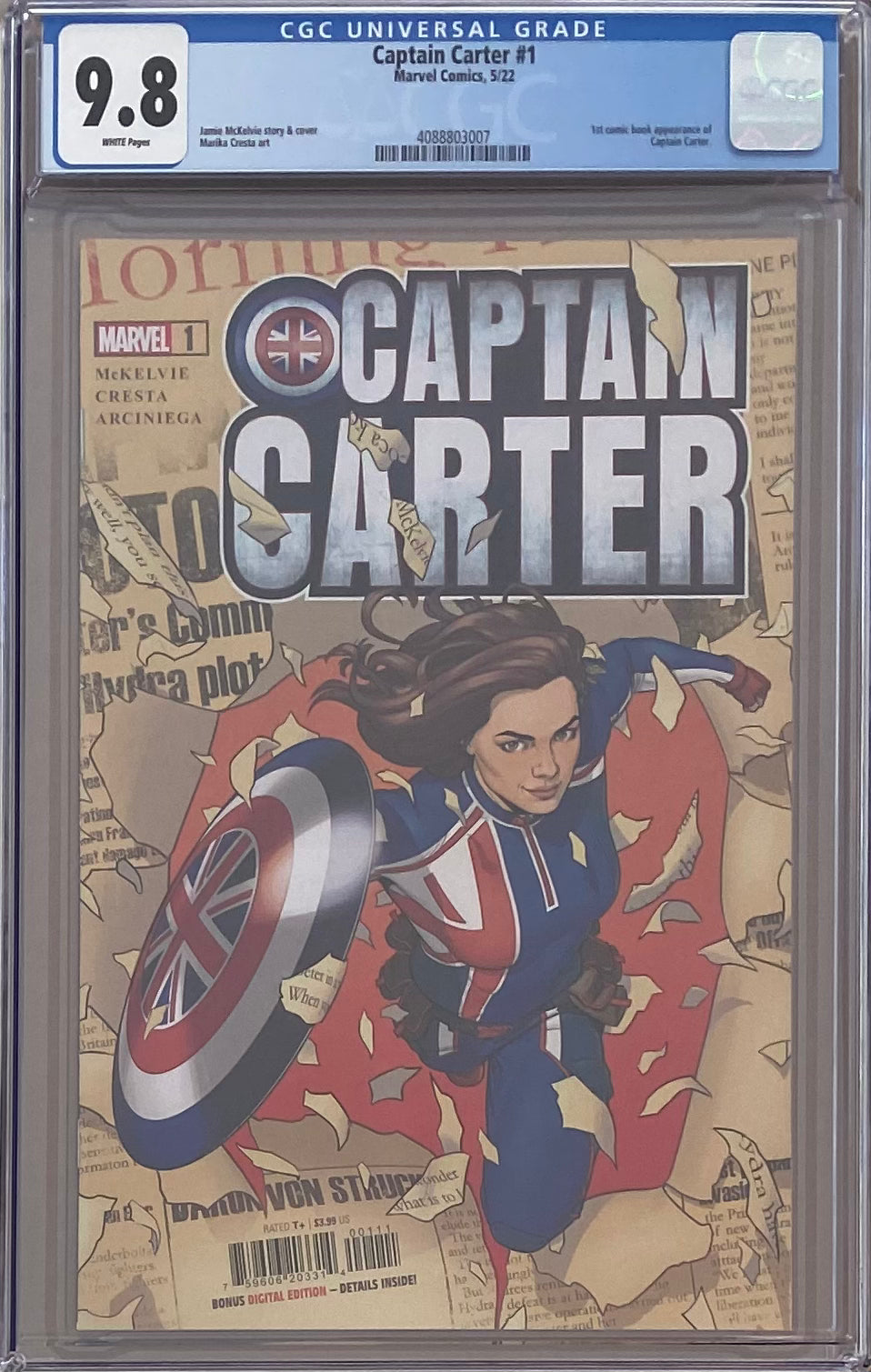 Captain Carter #1 CGC 9.8