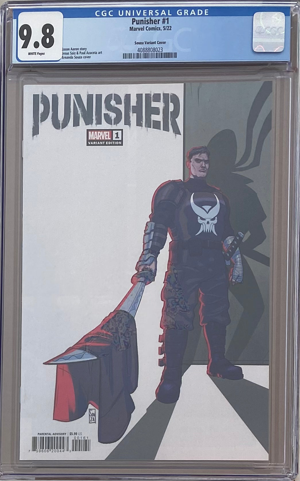 Punisher #1 Souza Variant CGC 9.8