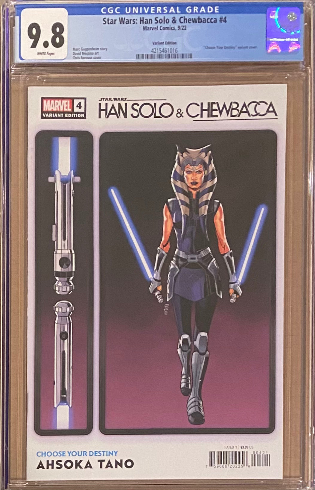 Star Wars: Han Solo & Chewbacca #4 Sprouse Variant CGC 9.8