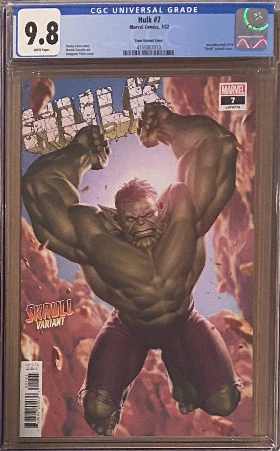 Hulk #7 Yoon Variant CGC 9.8