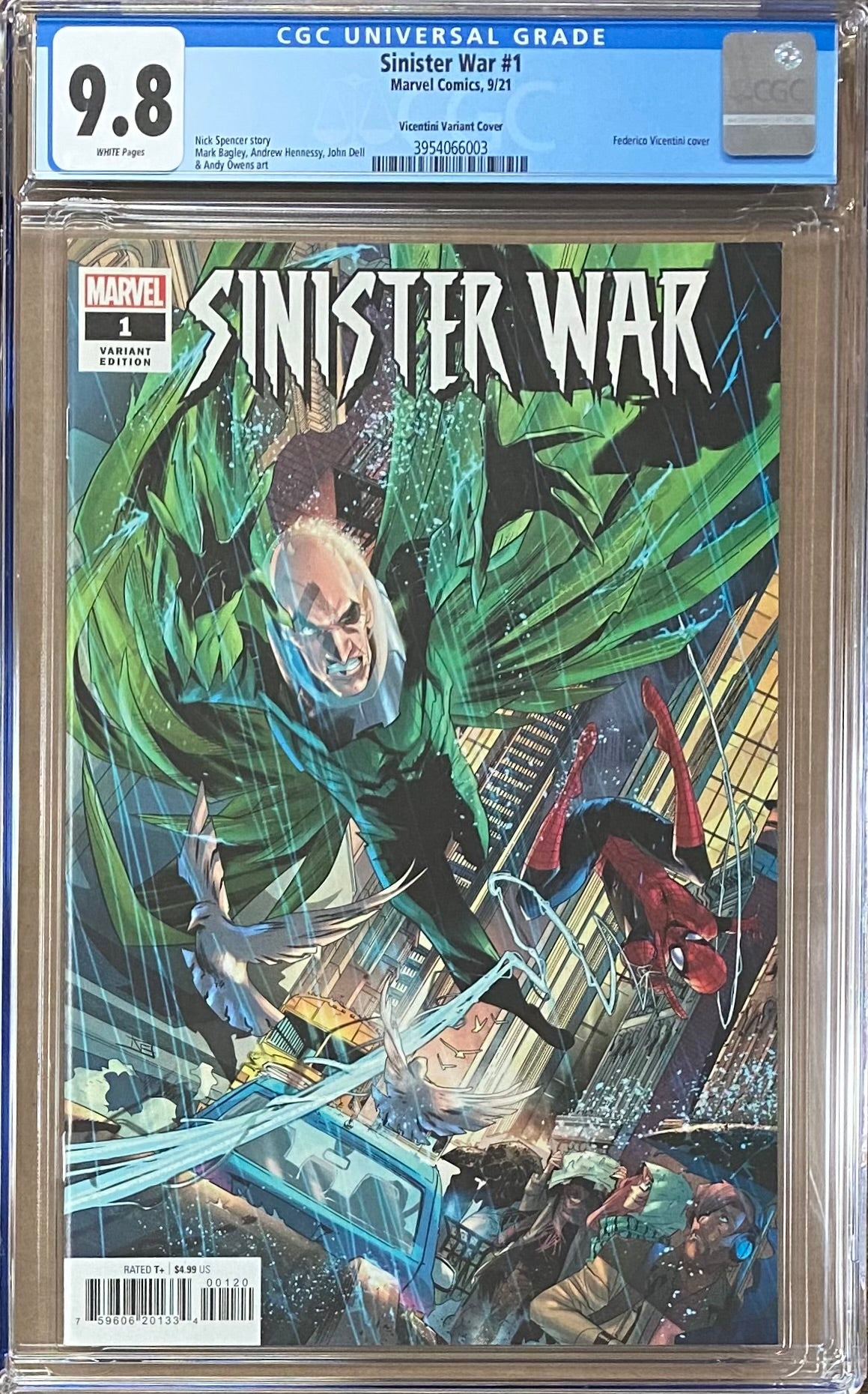 Sinister War #1 Vicentini Variant CGC 9.8