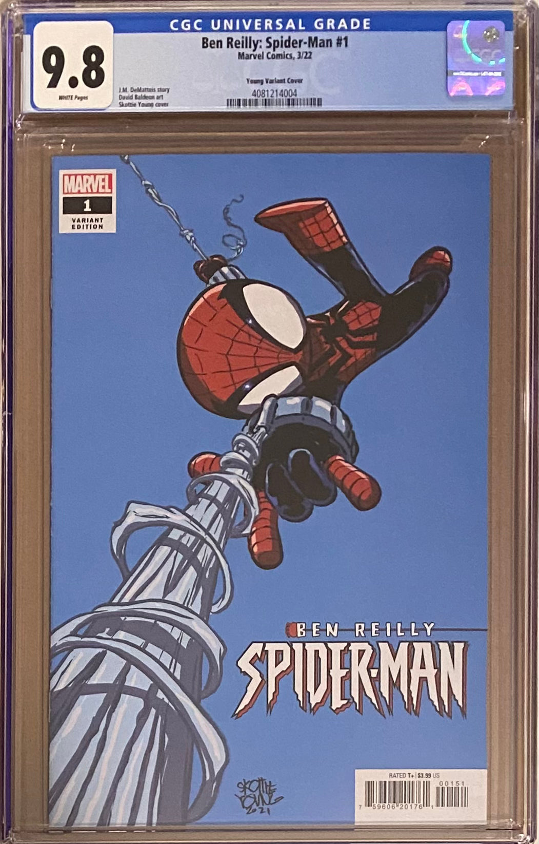 Ben Reilly: Spider-Man #1 Young Variant CGC 9.8