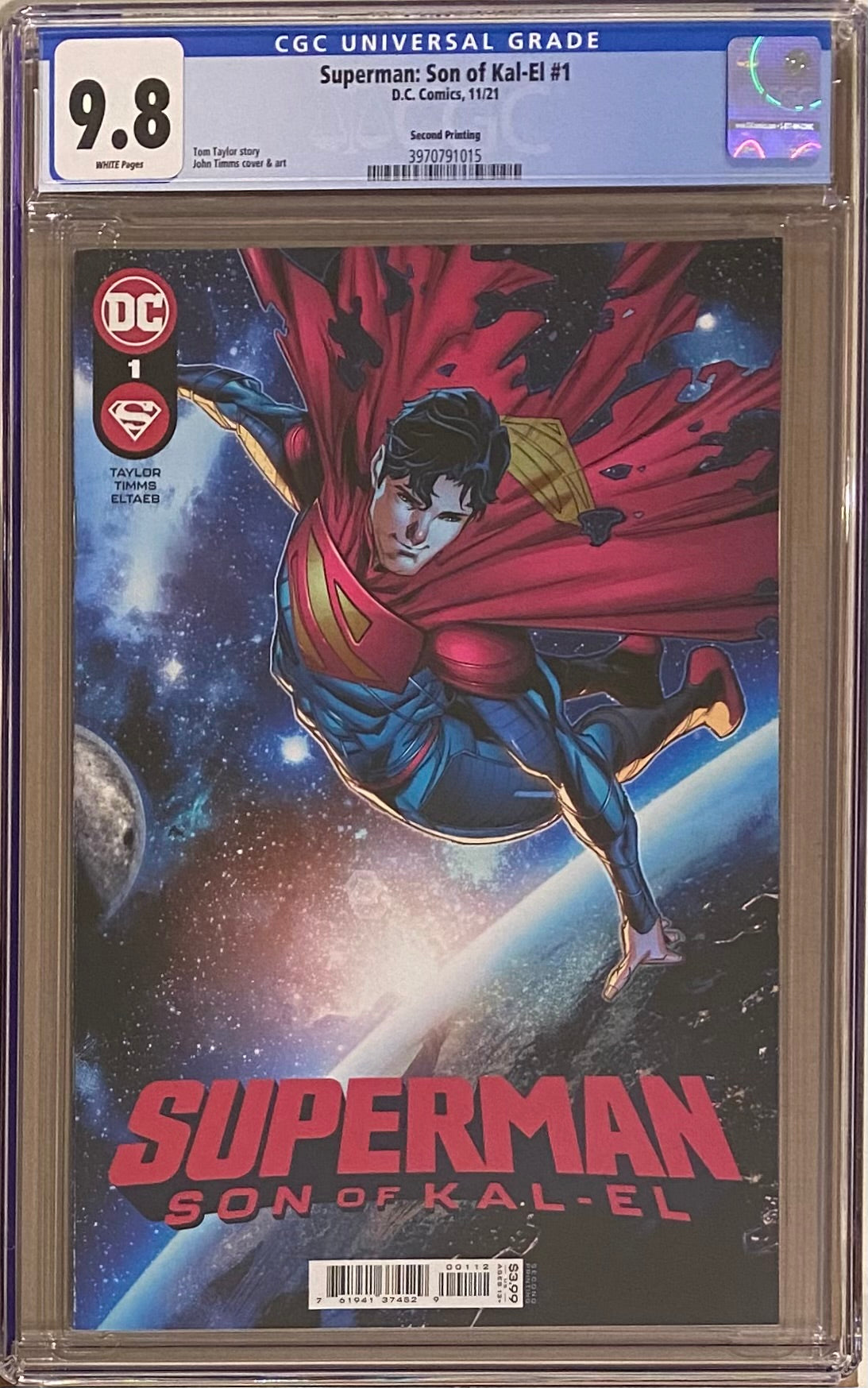 Superman: Son of Kal-El #1 Second Printing CGC 9.8