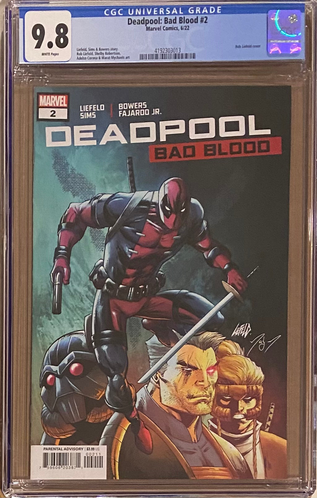 Deadpool: Bad Blood #2 CGC 9.8