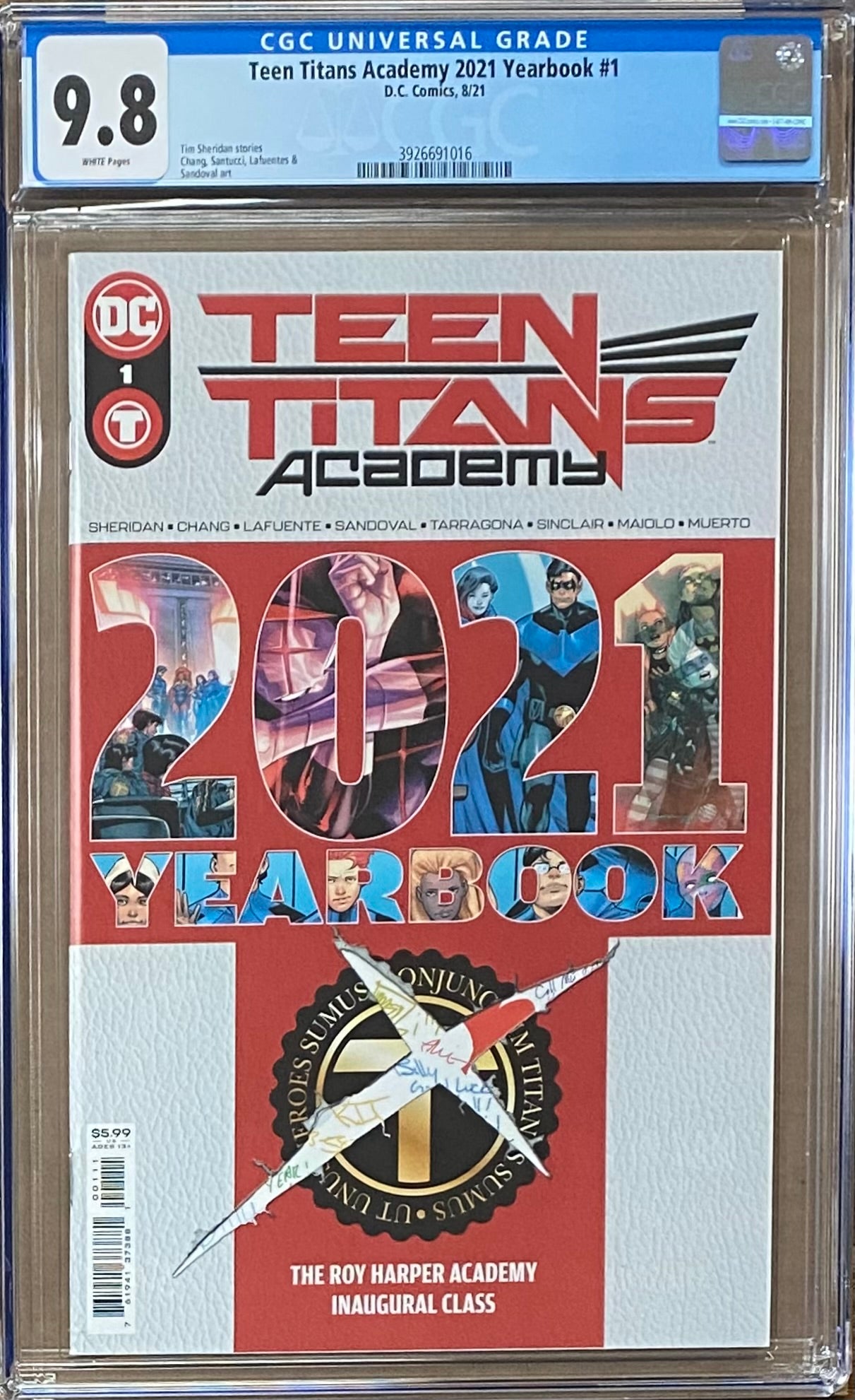 Teen Titans Academy Yearbook #1 CGC 9.8