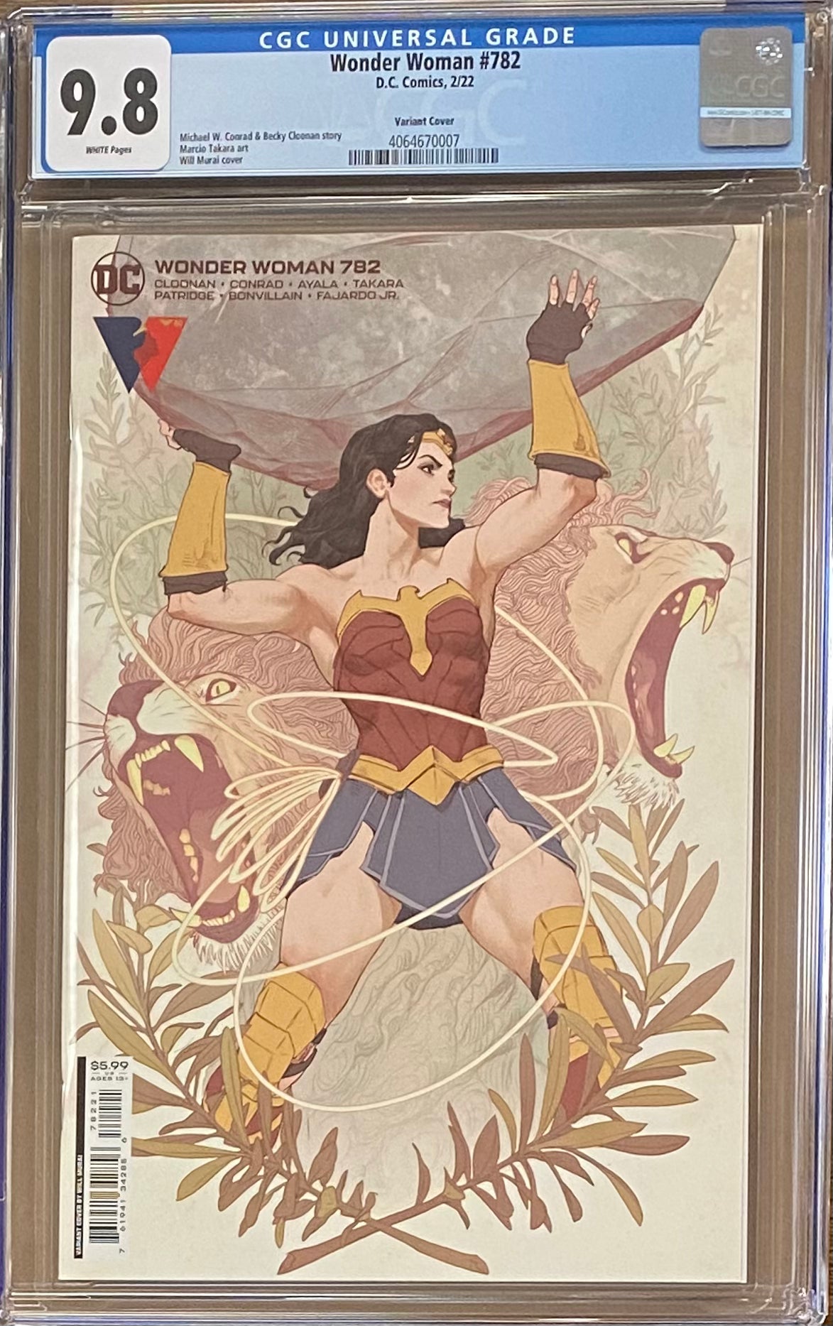 Wonder Woman #782 Variant CGC 9.8