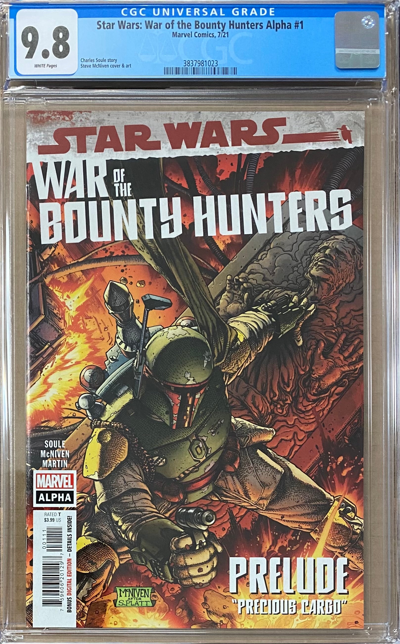Star Wars: War of the Bounty Hunters Alpha #1 CGC 9.8