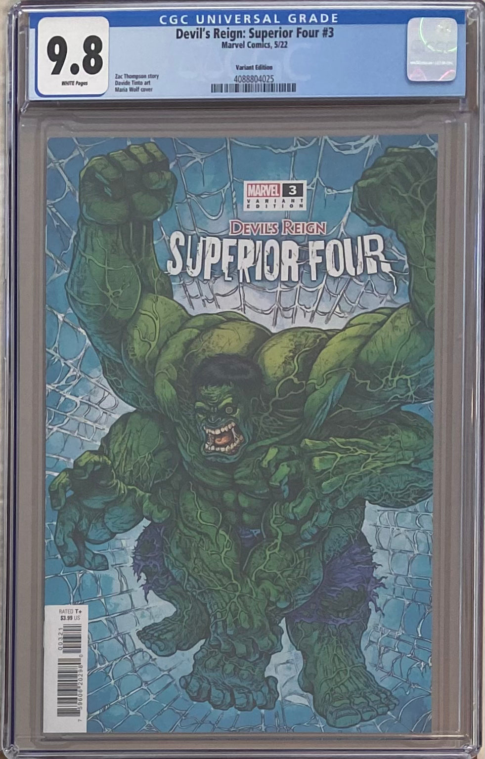 Devil's Reign: Superior Four #3 Variant CGC 9.8