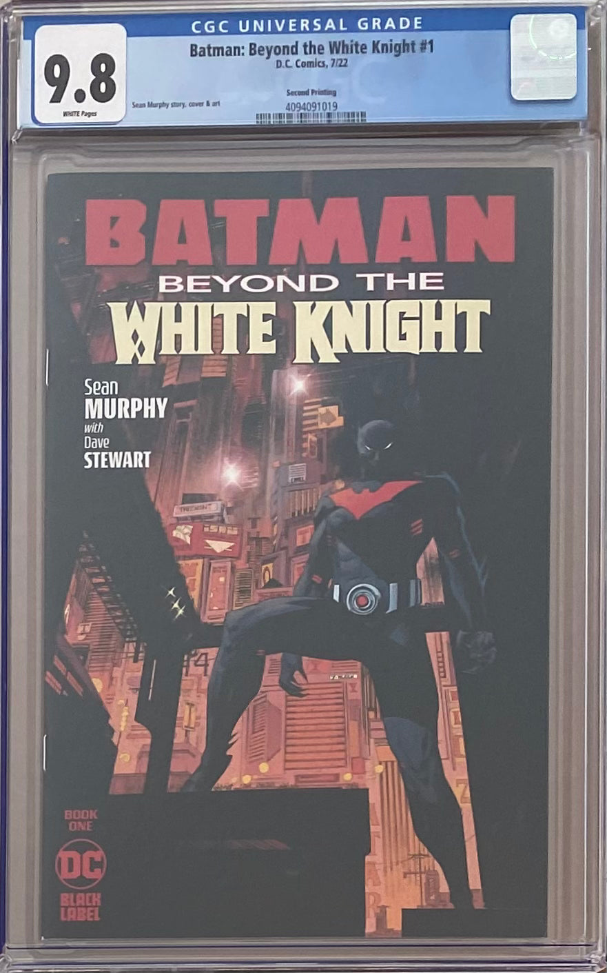 Batman: Beyond the White Knight #1 Second Printing CGC 9.8