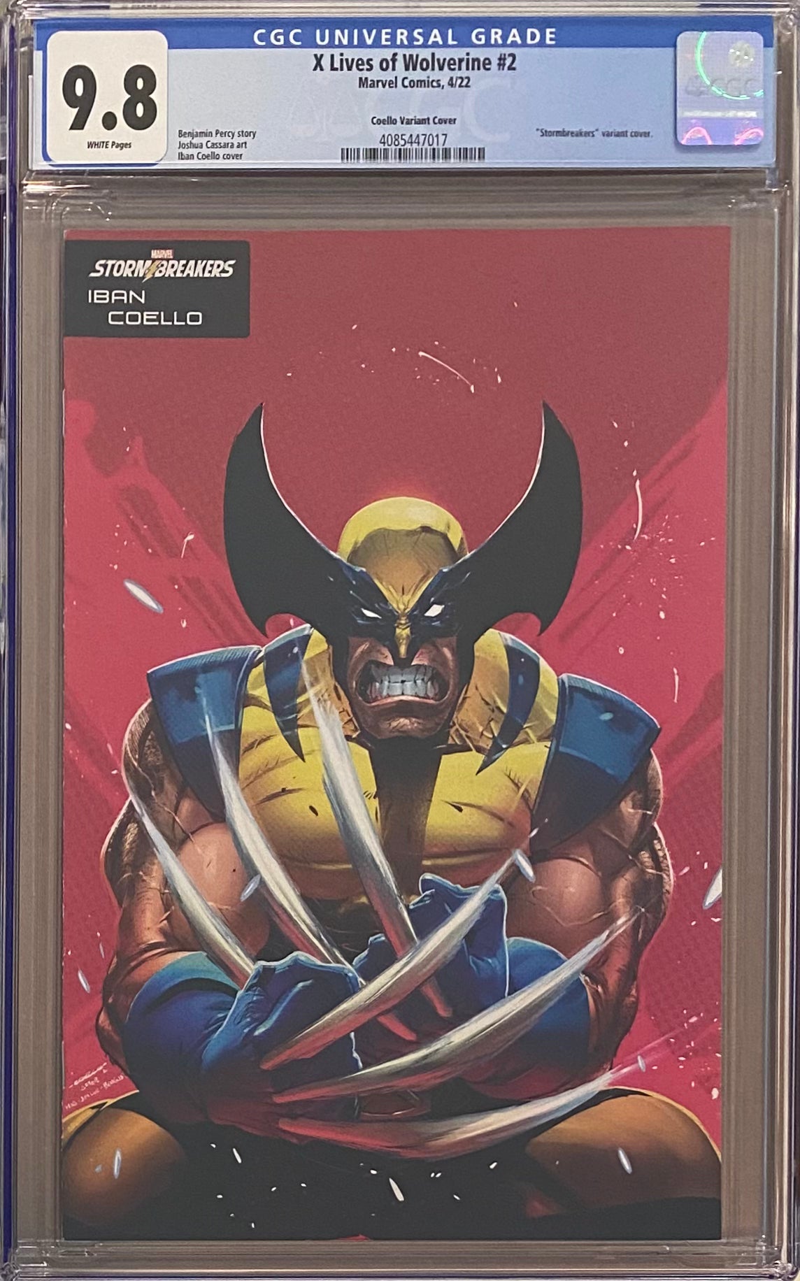 X Lives of Wolverine #2 Coello Variant CGC 9.8