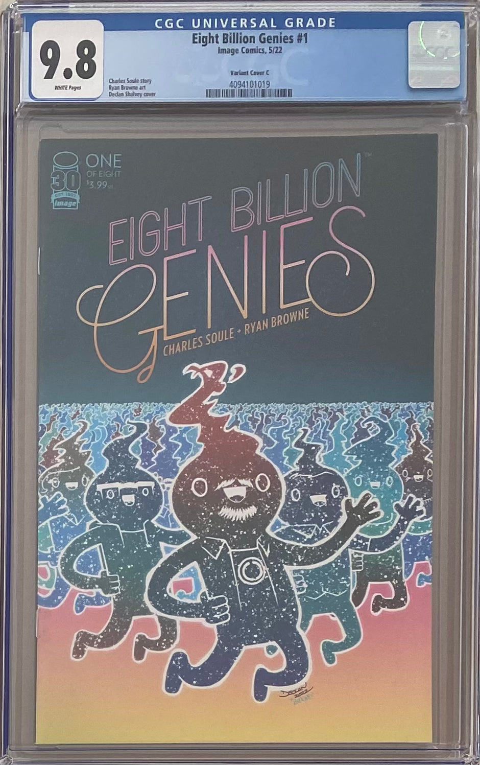 Eight Billion Genies #1 Shalvey Variant CGC 9.8