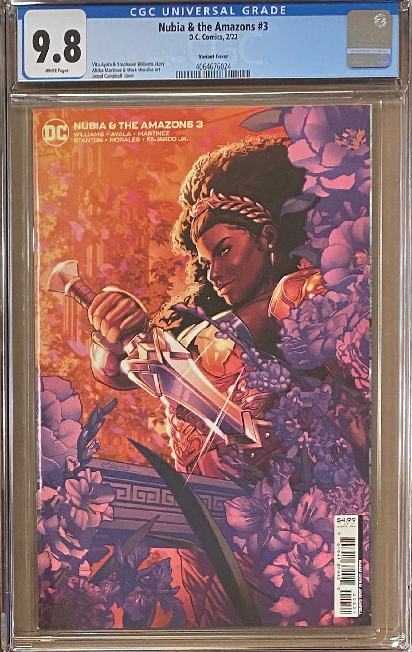 Nubia and the Amazons #3 Variant CGC 9.8