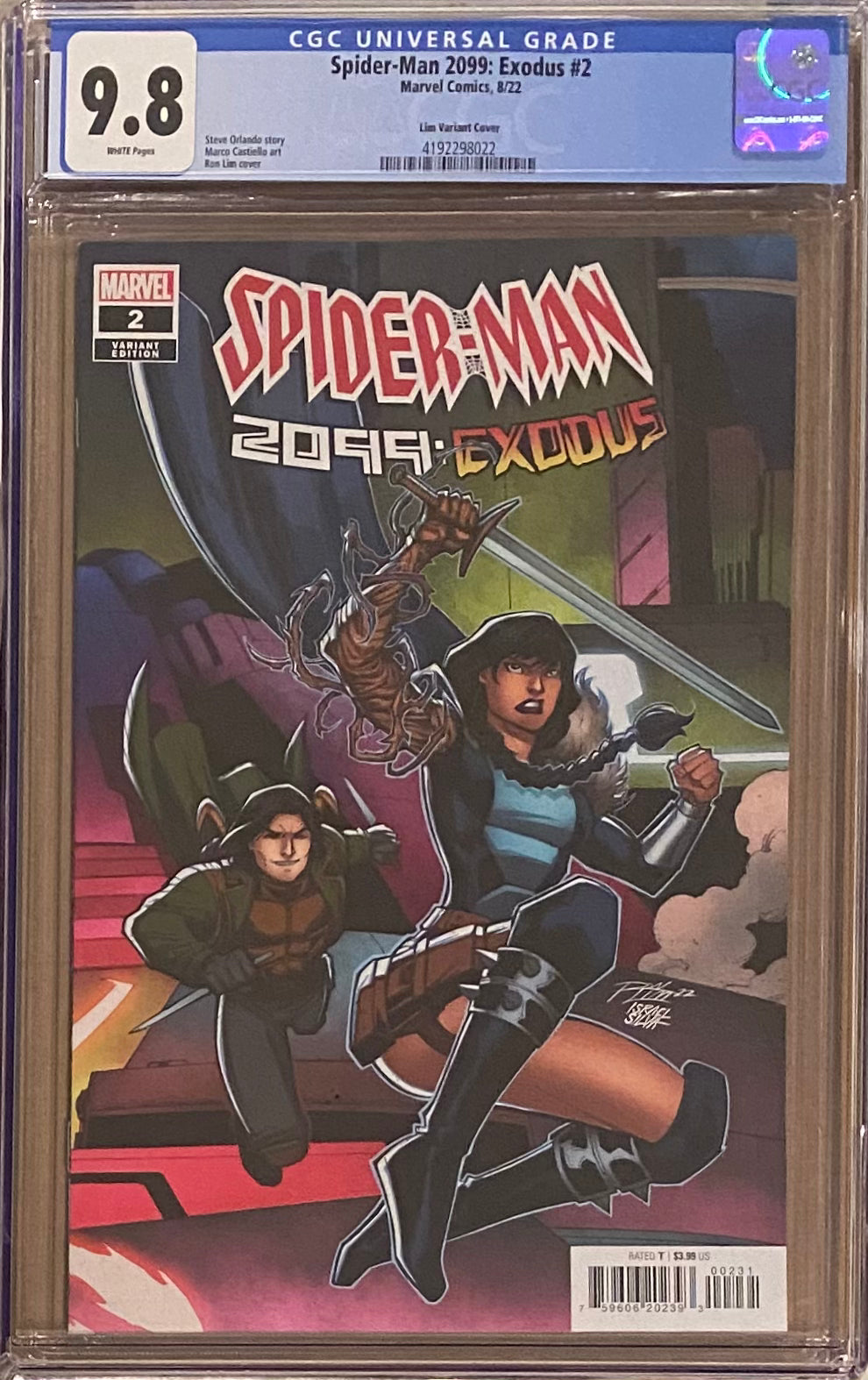 Spider-Man 2099: Exodus #2 Lim Connecting Variant CGC 9.8