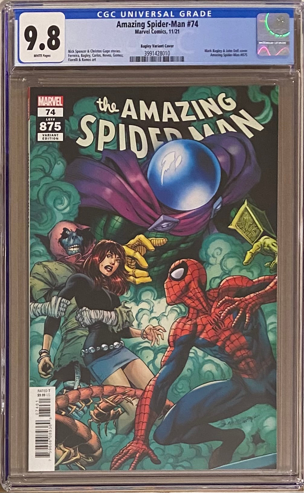 Amazing Spider-Man #74 (#875) Bagley 1:50 Retailer Incentive Variant CGC 9.8