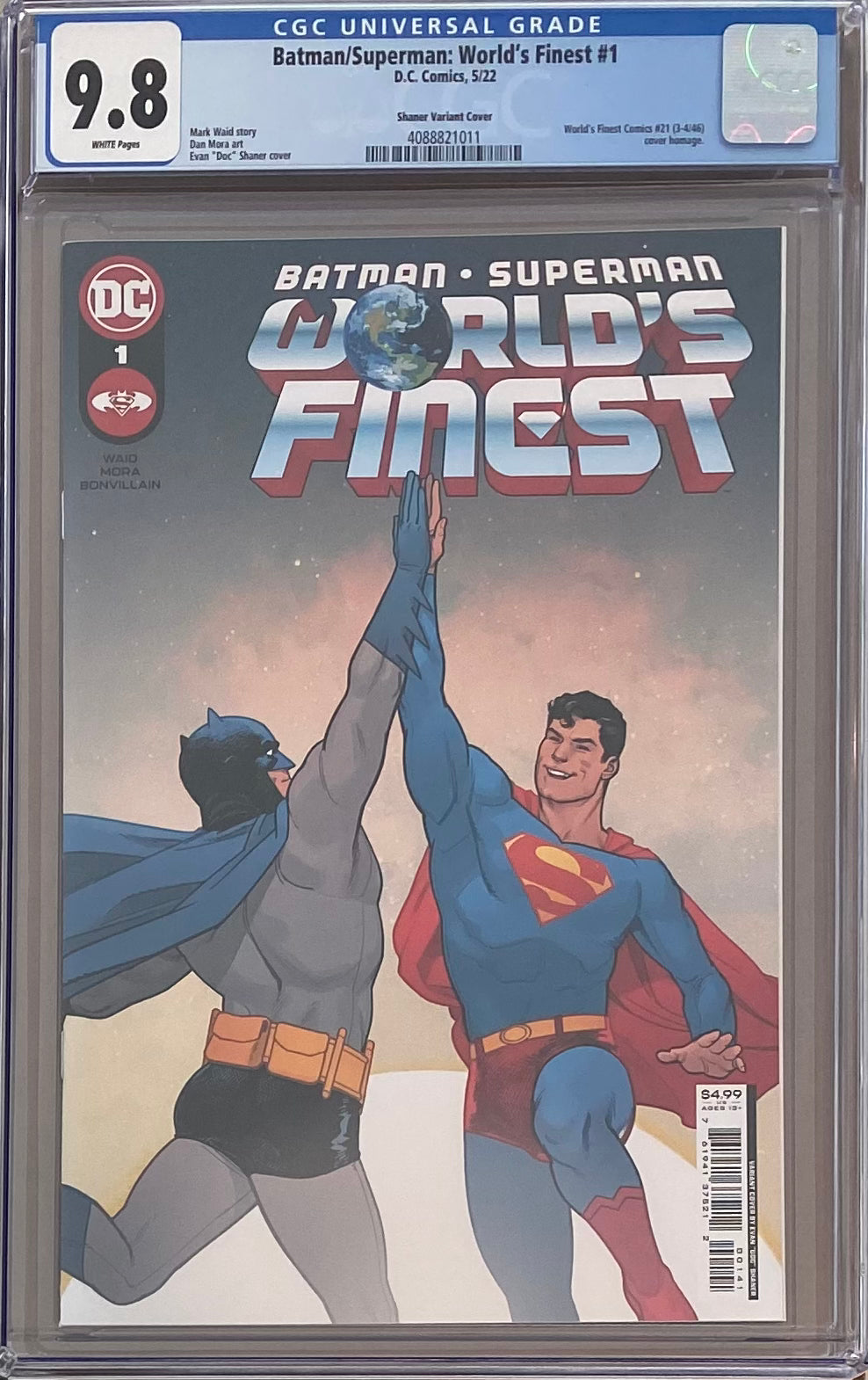 Batman/Superman: World's Finest #1 Shaner 1:50 Retailer Incentive Variant CGC 9.8