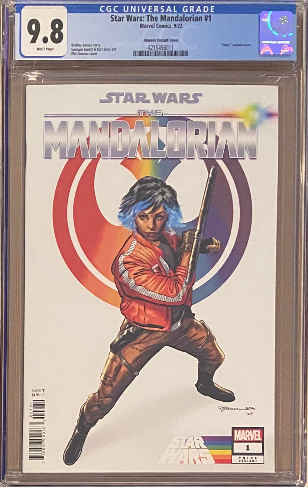 Star Wars: The Mandalorian #1 Jimenez Pride Variant CGC 9.8